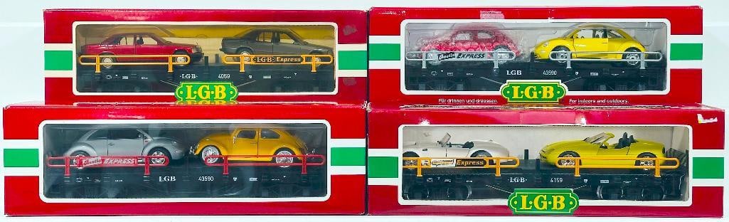 LGB Modern G Scale 4059 Flat Car with Autos/43590 Flat Car with Autos/43590 Flat Car with Autos (1 of 5)