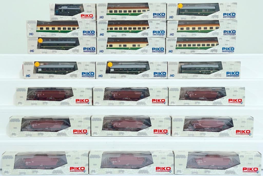 Piko Modern HO Scale Nine (9) Assorted Freight Cars Boxed and Twelve (1 of 9)