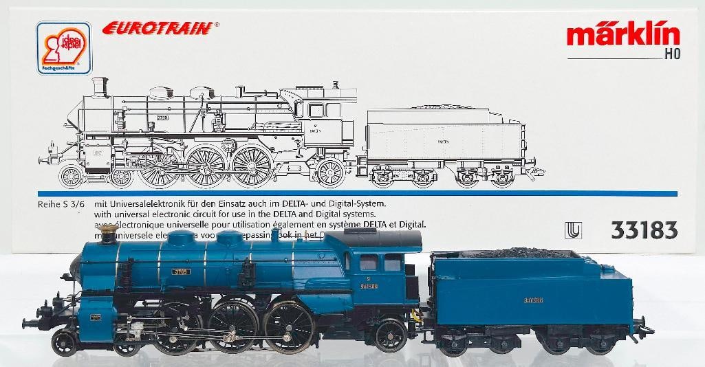 Marklin Modern HO Scale #33183 4 - 6 - 2 Reihe S 3/6 Locomotive and Tender Boxed (1 of 8)
