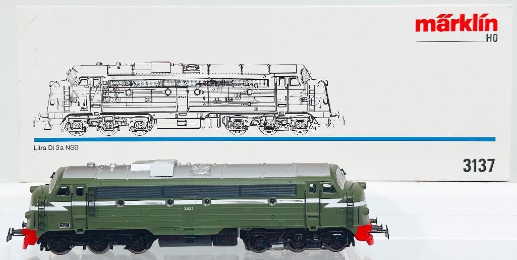 Marklin Modern HO Scale #3137 Litra Di3a NSB NOHAB Diesel Locomotive Boxed (1 of 8)