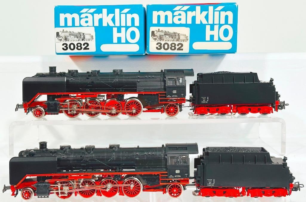 Marklin Postwar HO Scale #3082 2 - 8 - 2 DB BR 41 Locomotive and Tender Boxed X2 (1 of 8)