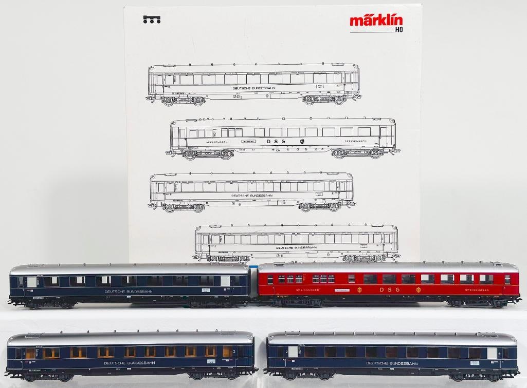 Marklin Modern HO Scale #43209 4 Passenger Cars Schnelazugwagen - Set Lorelei Boxed (1 of 6)