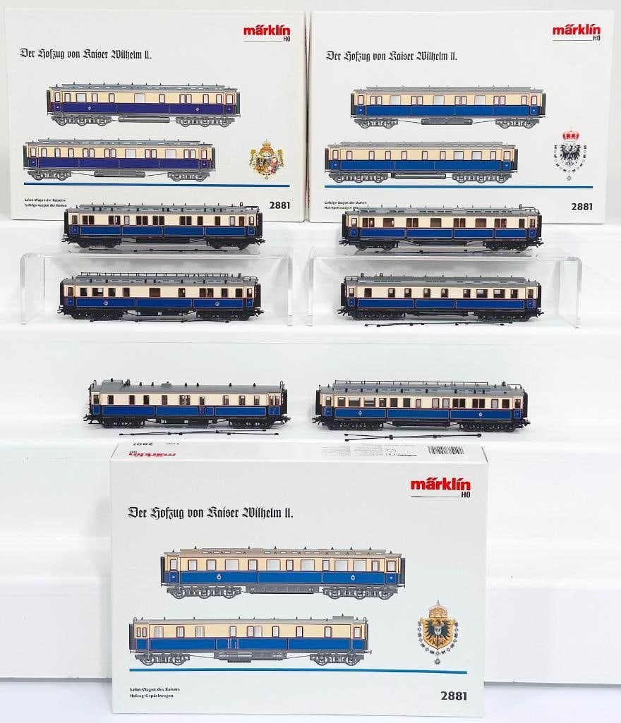 Marklin Modern HO Scale #2881 Salon - Wagen dr Kaiser 2 Passenger Cars Boxed X3 (1 of 8)