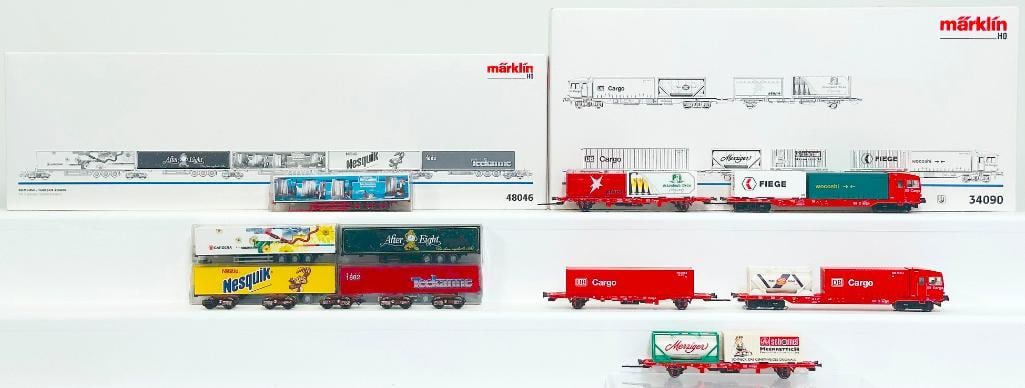 Marklin Modern HO Scale #48046 Combirail Transport System Boxed and #34090 BR S Ggors 700 DB (1 of 10)