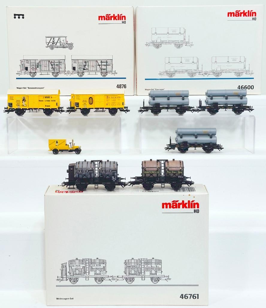 Marklin Modern HO Scale #46761 SNCF Weinwagen - Set Boxed/ #4876 DRG Banana Transport (1 of 8)
