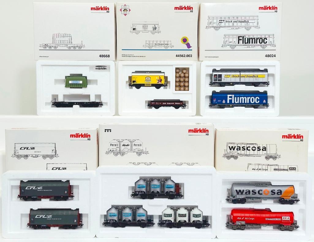 Marklin Modern HO Scale Assorted Freight Car Sets 48668 - 44562.002 - 48024 - 47207 - 46552 - 47896 (1 of 9)
