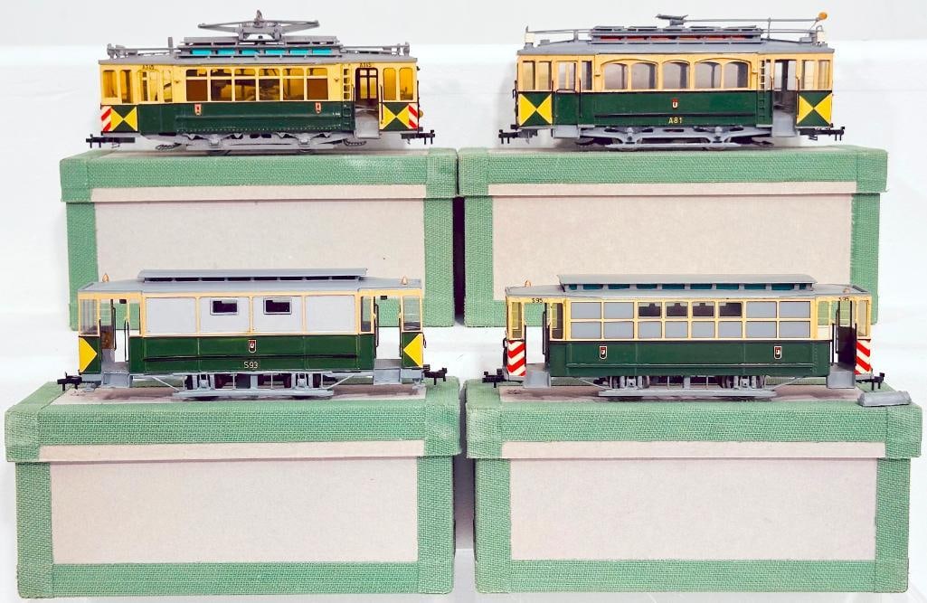 Liliput Modern HO Scale Trolley and Unknown Manufacturer Modern HO Scale Trolley X3 (1 of 8)