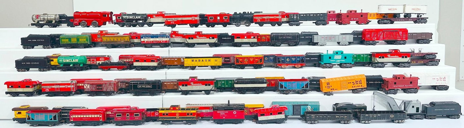 Marx Prewar and Postwar O Gauge Assorted Freight Cars and Passenger Cars and Tenders (1 of 5)