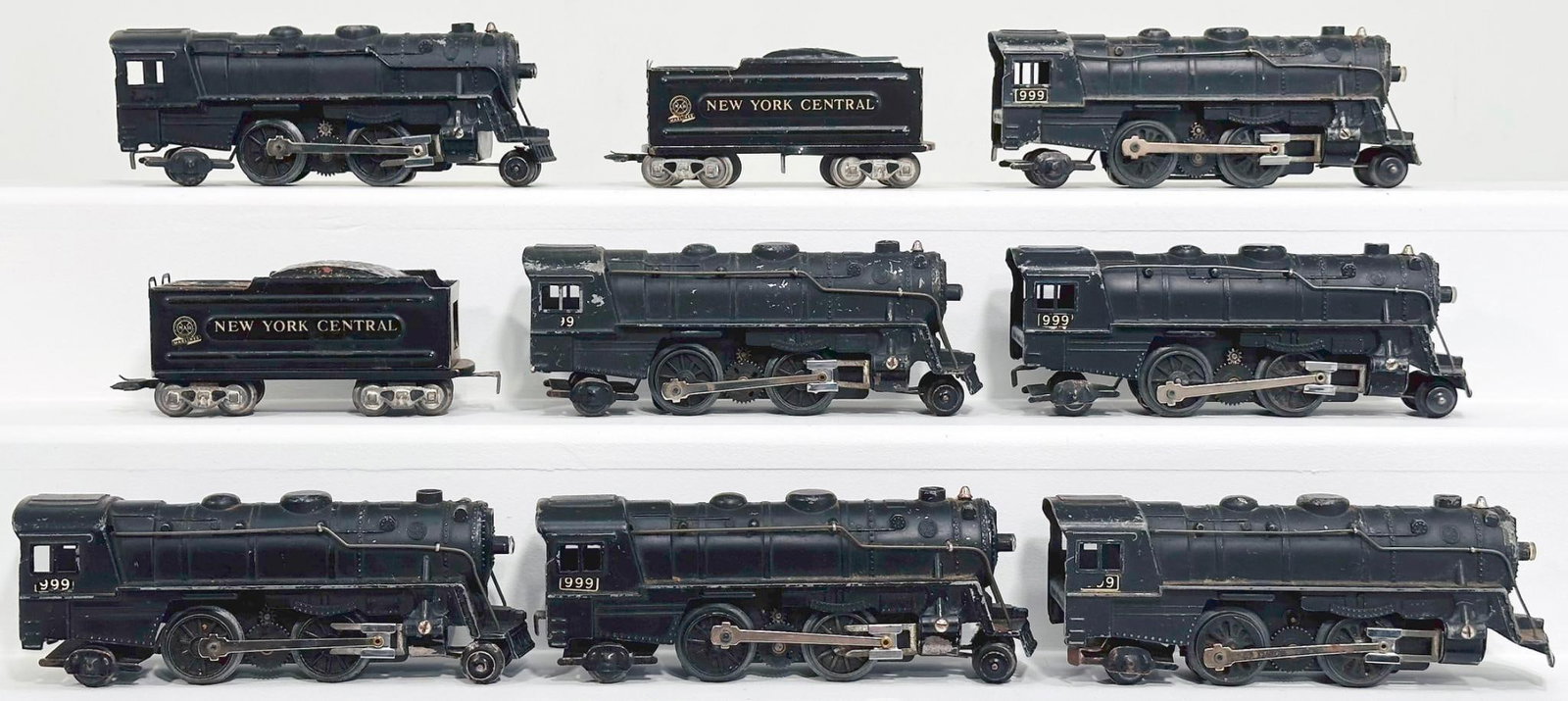 Marx Prewar and Postwar Assorted Locomotives and Tenders (1 of 8)