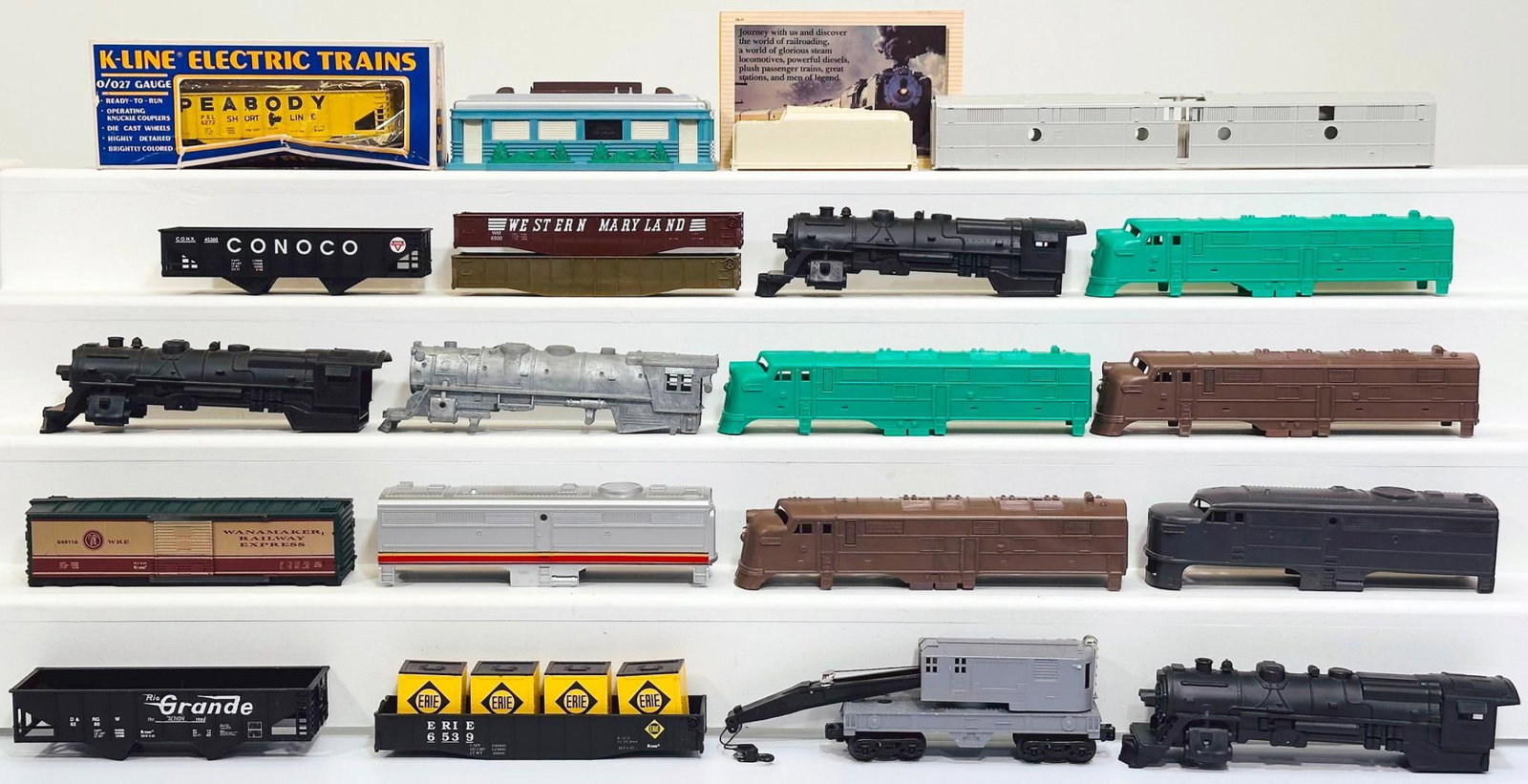 K-Line Modern O Gauge Assorted Freight Car and Diesel Unit Shells Only (1 of 8)