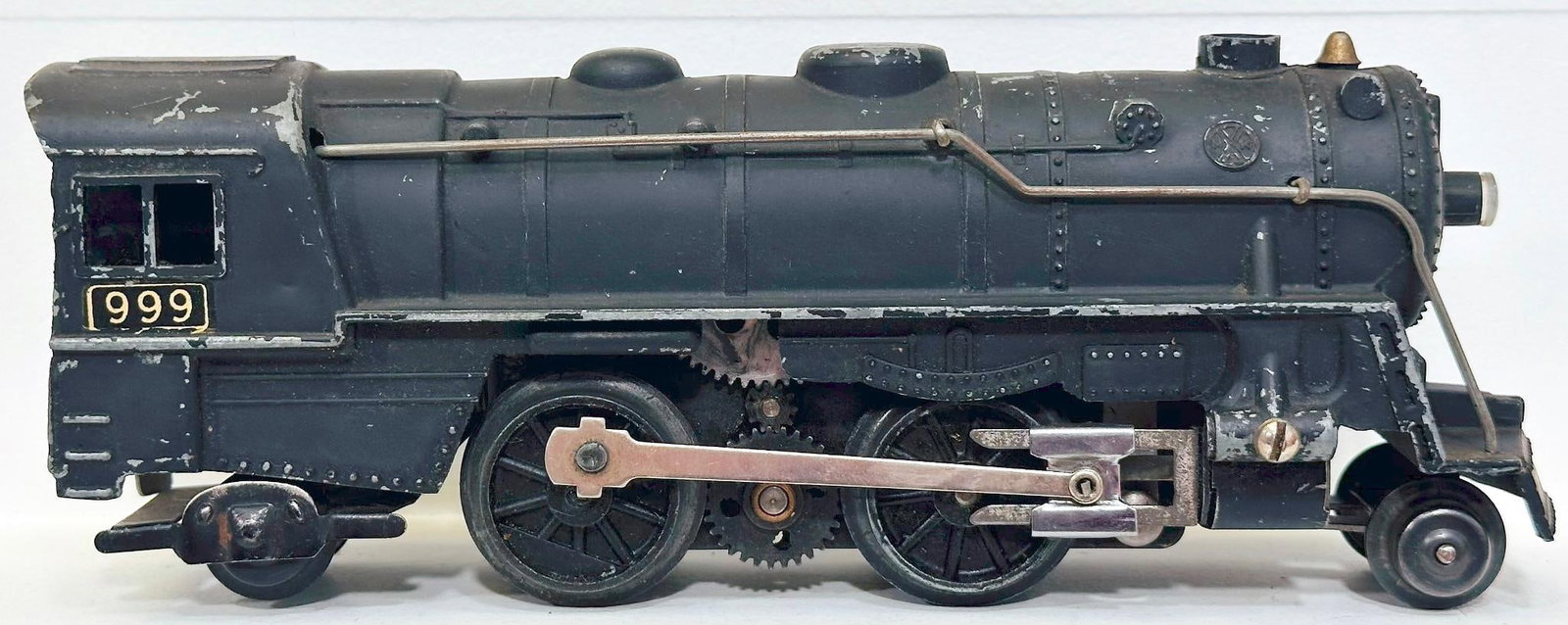 Marx Postwar O Gauge 999 Black Locomotive 2 - 4 - 2 Factory Prototype (1 of 7)