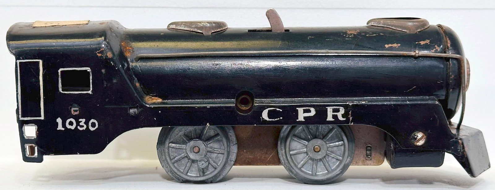Marx Prewar O Gauge CPR Black Locomotive 0 - 4 - 0 Factory Prototype (1 of 7)