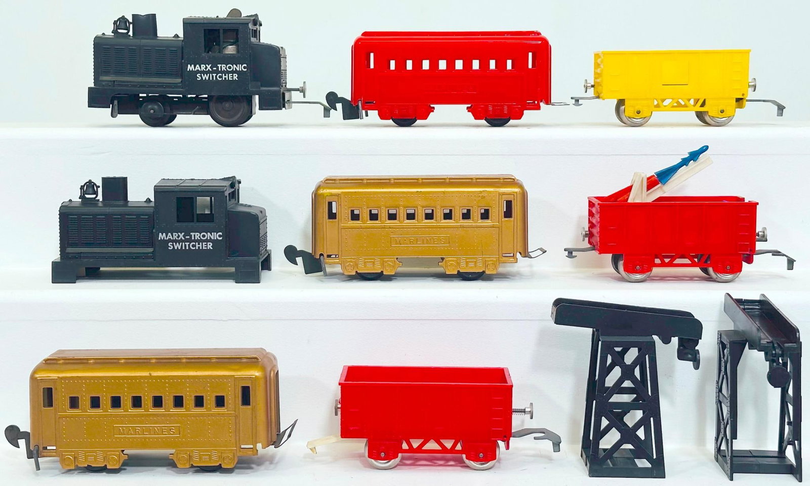 Marx Postwar O Gauge plastic Marx-Tronic Switcher Passenger and Freight Set Factory Prototype (1 of 11)