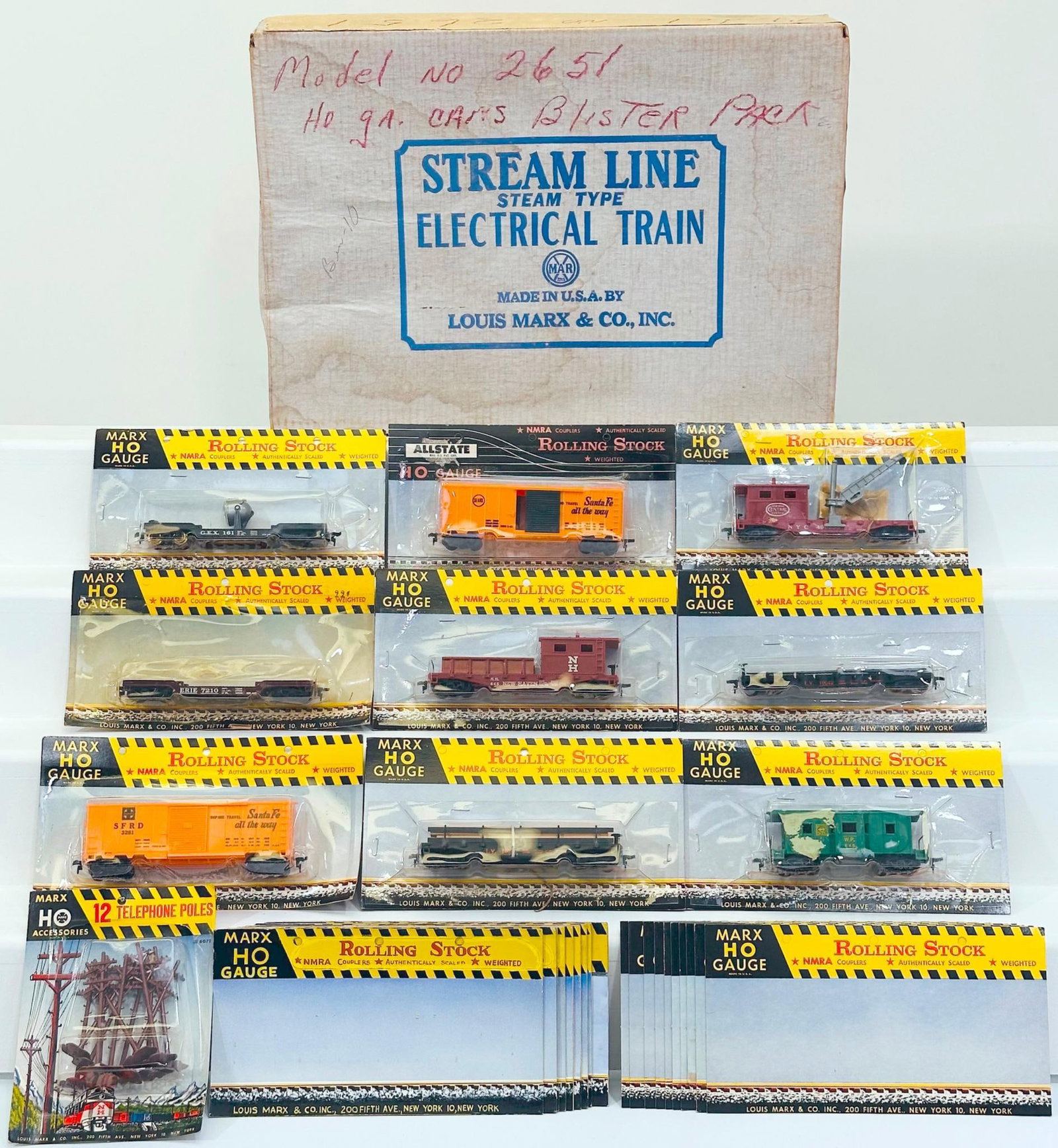Marx Postwar HO Scale Freight Car Blister Pack X9 (1 of 8)