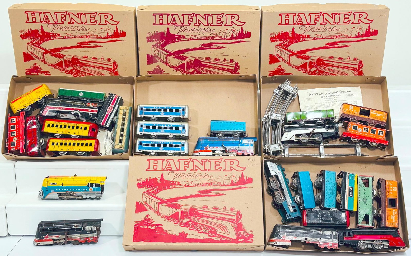 Hafner Prewar O Gauge Four (4) Assorted Sets (1 of 13)