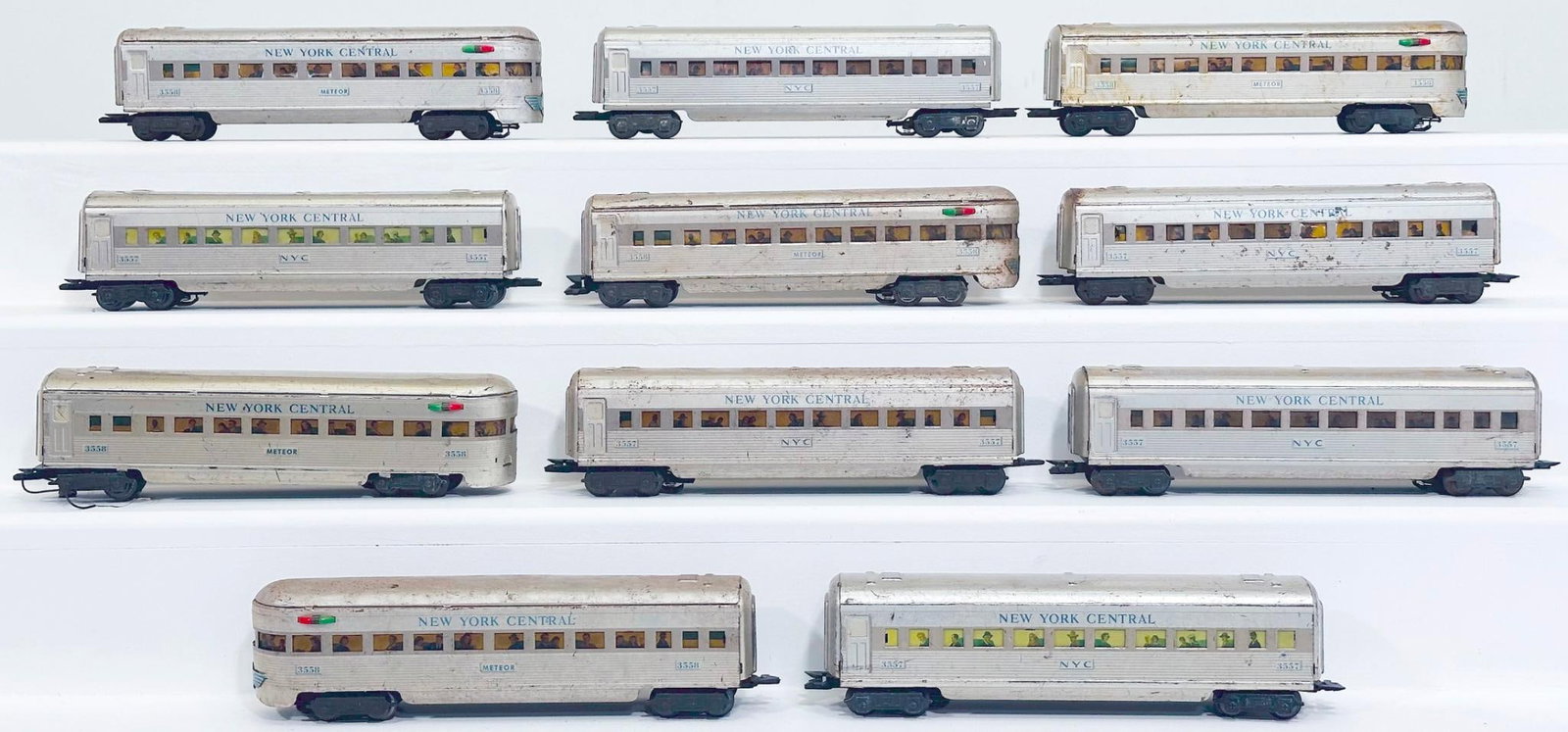 Marx Postwar O Gauge Eleven (11) Assorted New York Central Passenger Cars (1 of 8)