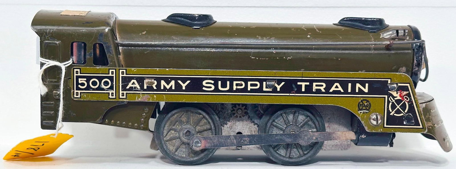 Marx Prewar O Gauge Factory Archive Army Supply Train 500 Locomotive 112 D - 77 (1 of 7)