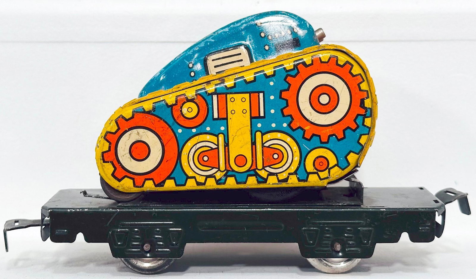 Marx Prewar O Gauge Factory Prototype U.S. Army Flat Car (1 of 8)