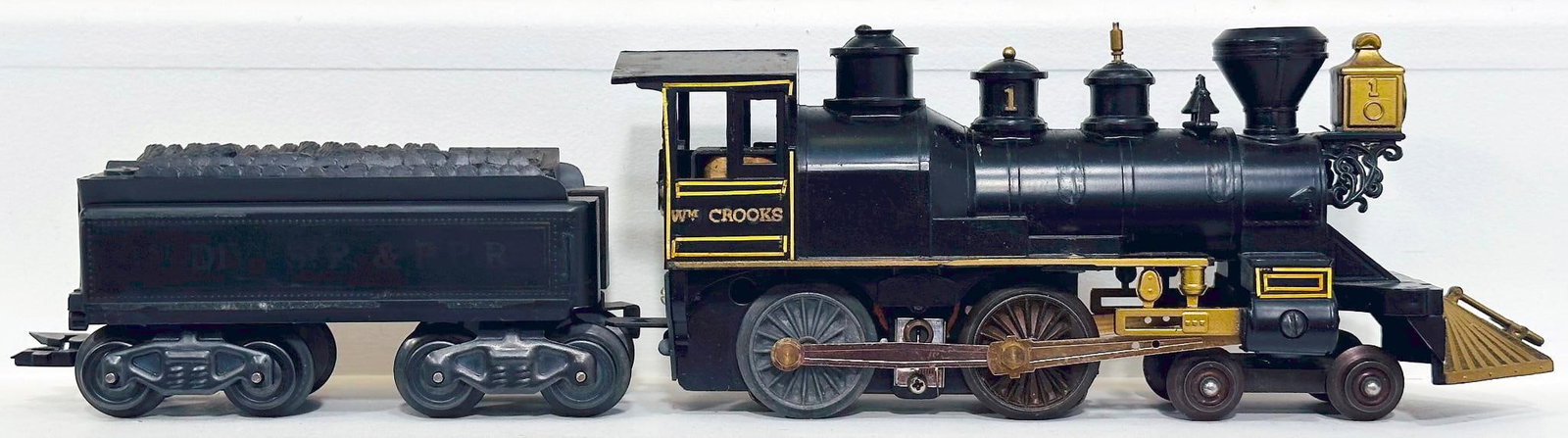 Marx Postwar O Gauge Hand Painted Wm. Crooks 4 - 4 - 0 Locomotive Factory Archive (1 of 7)