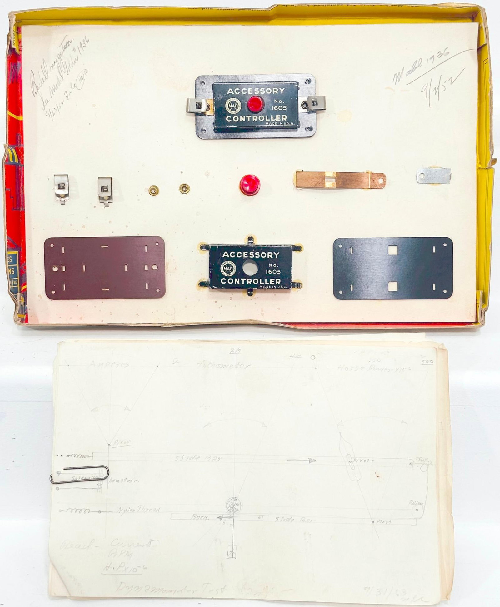 Marx Postwar O Gauge Factory Prototype Accessory Controller Boxed (1 of 3)