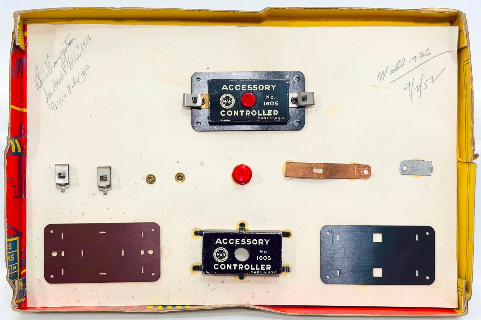 Marx Postwar O Gauge Factory Prototype Accessory Controller Boxed - 2
