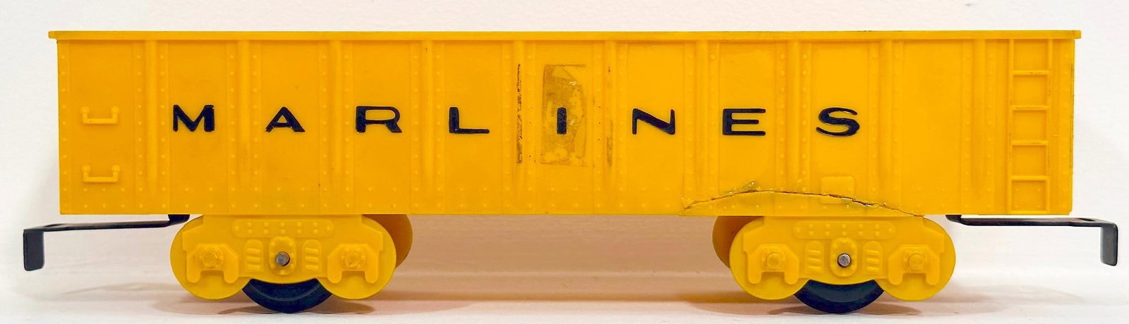Marx Postwar O Gauge Factory Archive 4 Wheel yellow plastic Gondola (1 of 6)