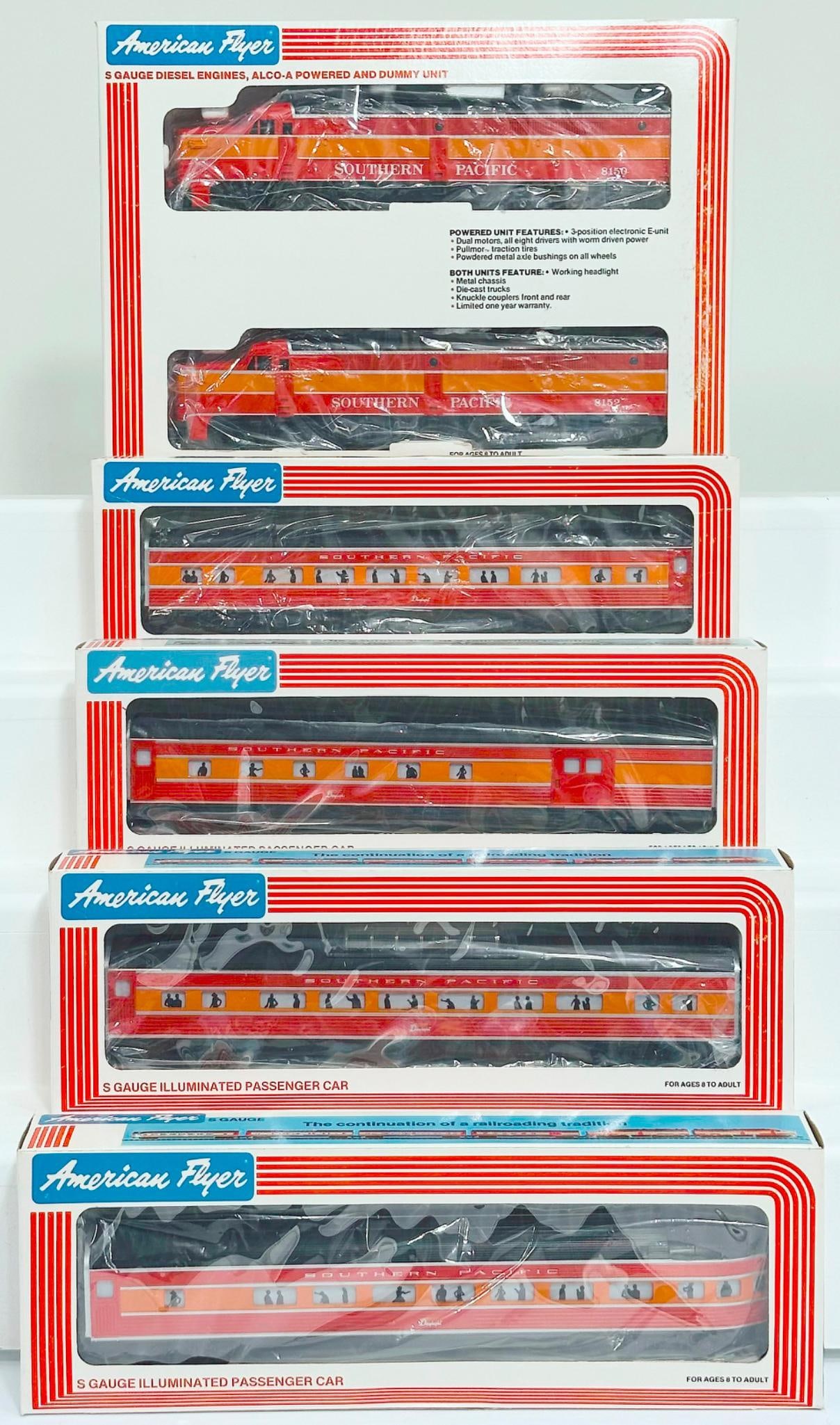 Lionel American Flyer Modern S Gauge Southern Pacific Daylight Alco A Powered and A Dummy Units (1 of 5)