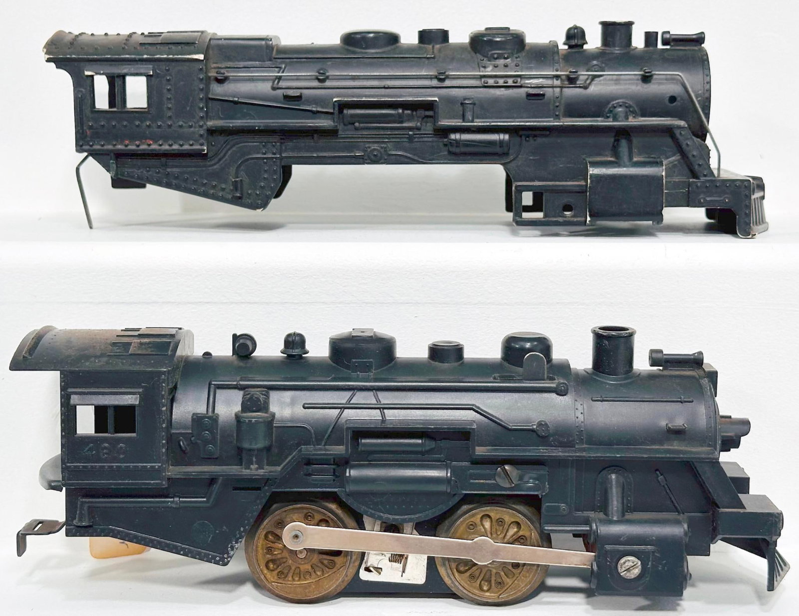 Marx Postwar O Gauge 400 plastic Locomotive 0-4 -0 and Black Locomotive shell only Factory Prototype (1 of 9)