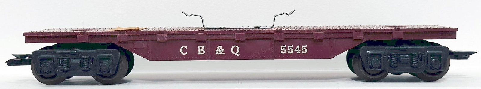 Marx Postwar O Gauge CB & Q Flat Car Factory Archive (1 of 7)