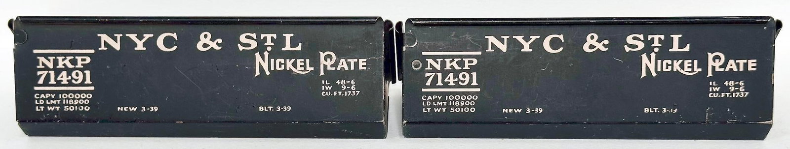 Marx Postwar O Gauge Nickel Plate Bin Factory Archive X2 (1 of 6)