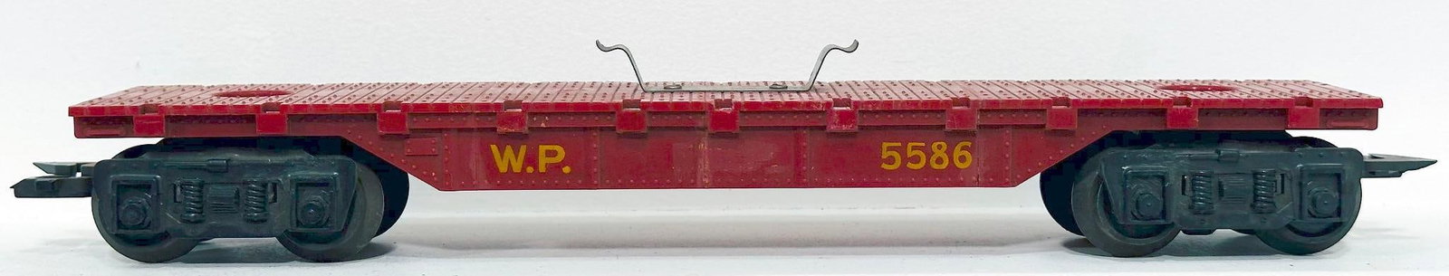 Marx Postwar O Gauge Western Pacific Flat Car for load - no load Factory Archive (1 of 7)