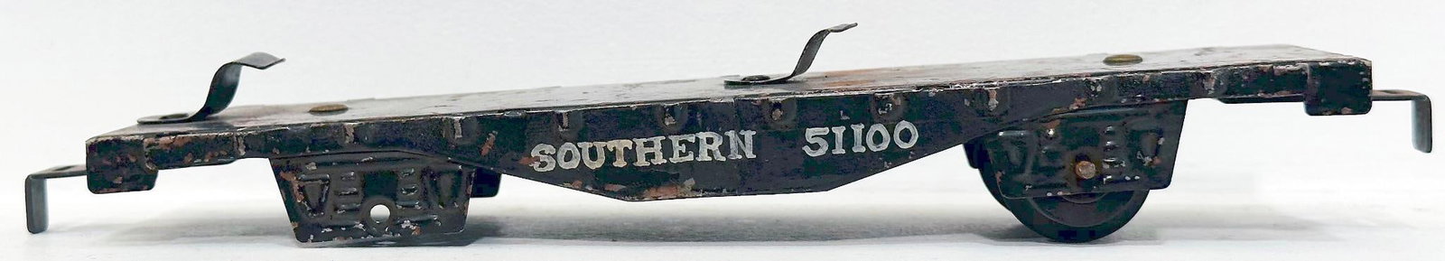 Marx Postwar O Gauge Southern Flat Car Factory Prototype (1 of 7)