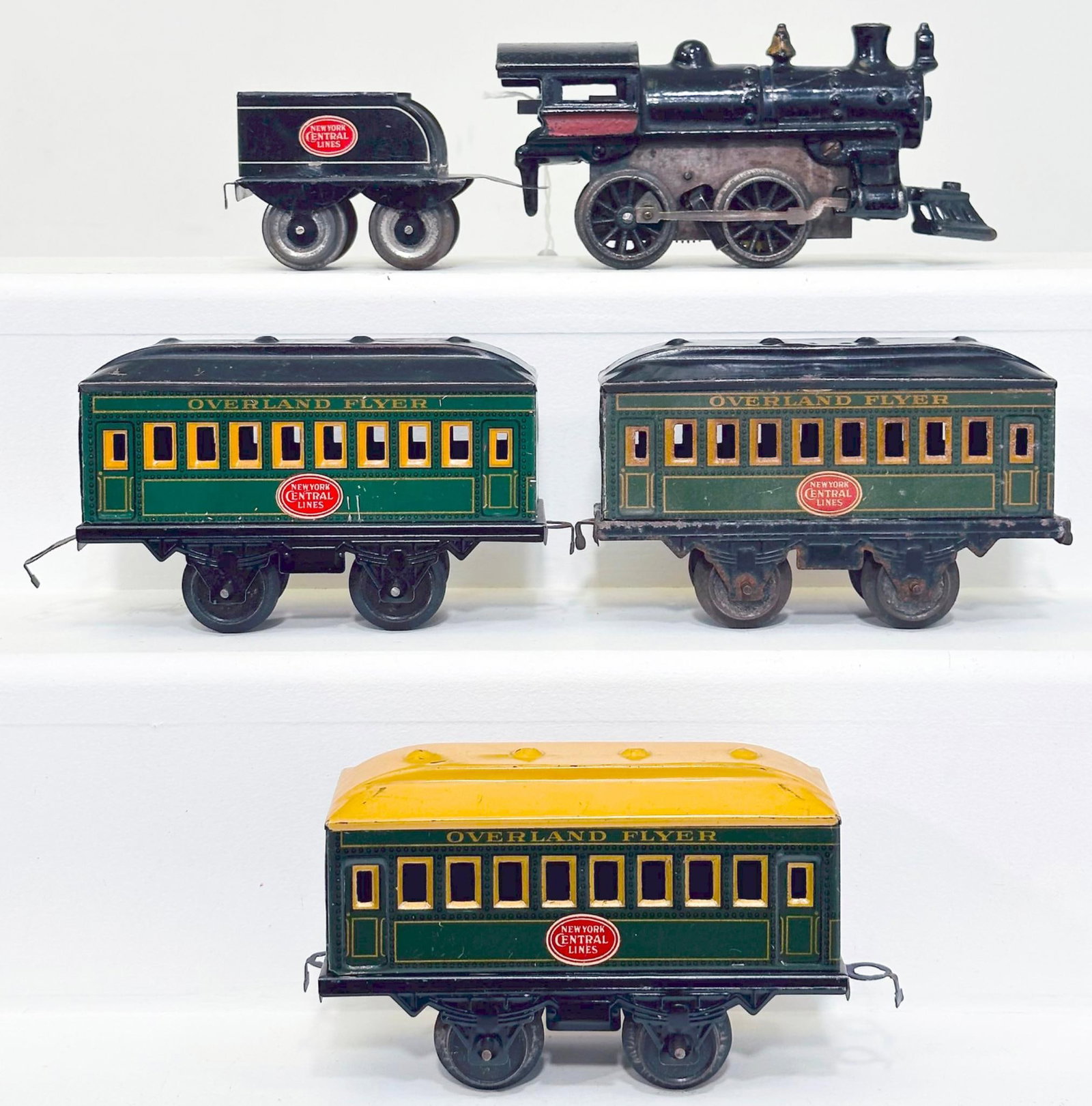 Hafner Prewar O Gauge 110 Clockwork 0-4-0 Steam Locomotive -Border Band-Diecast Wheels and Side Rods (1 of 6)