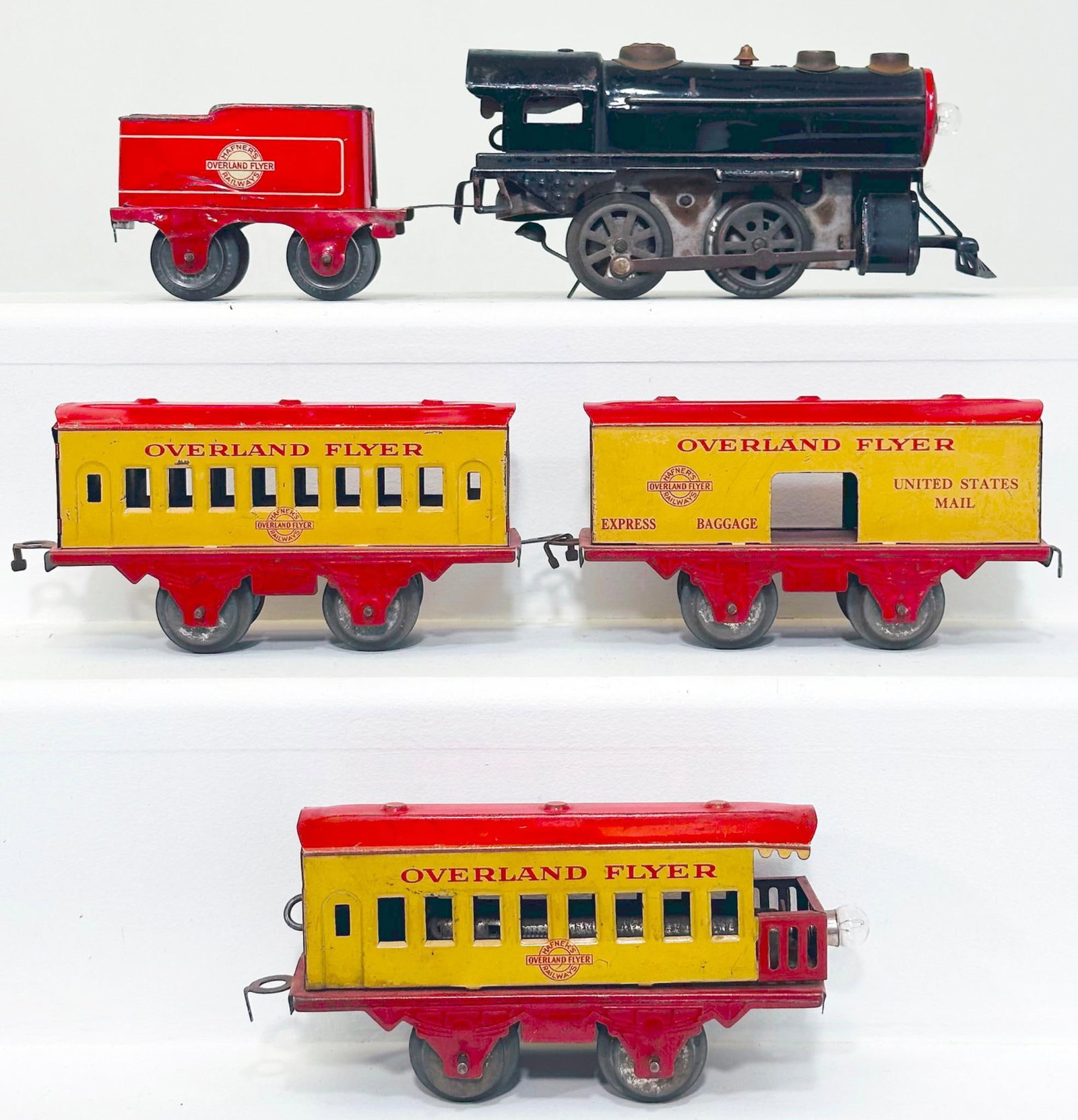 Hafner Prewar O Gauge Century of Progress Unnumbered Steel Clockwork 0 - 4 - 0 Locomotive from 1933 (1 of 6)