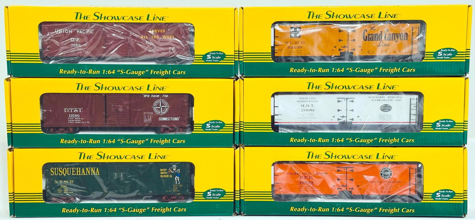 S - Helper Modern S Gauge Six (6) Assorted Freight Cars Boxed (1 of 9)