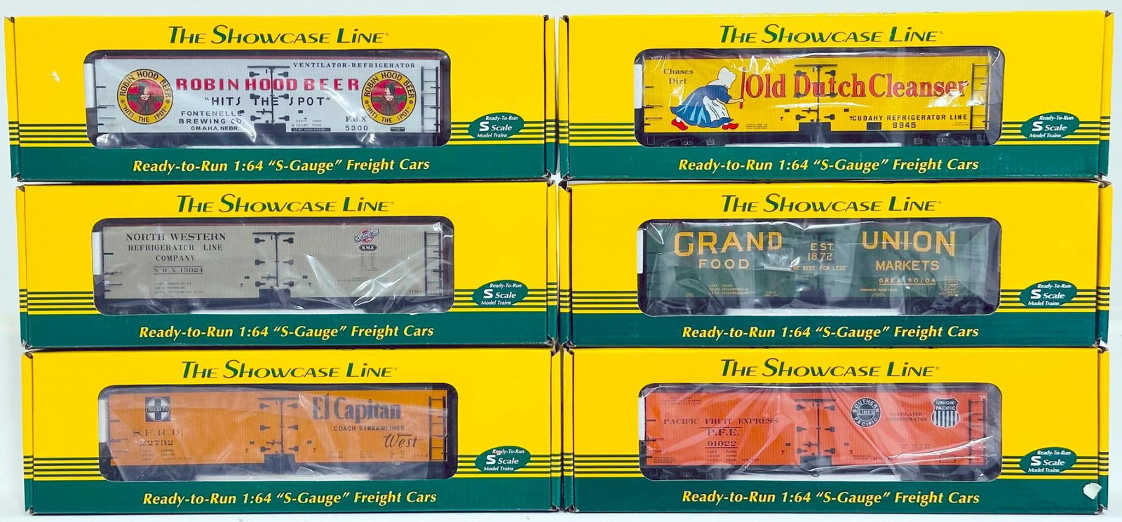 S - Helper Modern S Gauge Six (6) Assorted Freight Cars Boxed (1 of 9)