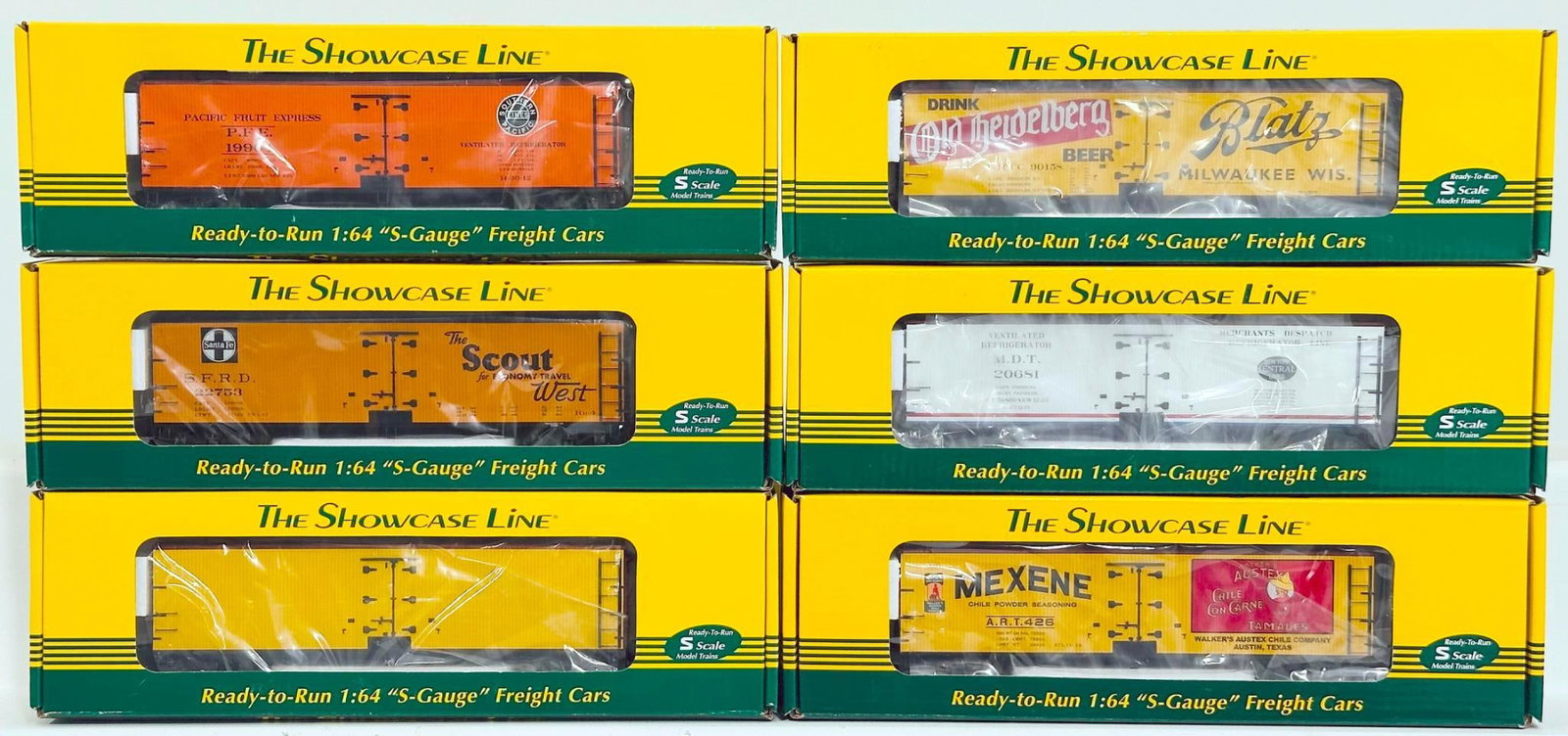 S - Helper Modern S Gauge Six (6) Assorted Freight Cars Boxed (1 of 9)
