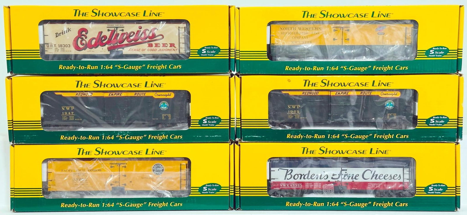 S - Helper Modern S Gauge Six (6) Assorted Freight Cars Boxed (1 of 9)