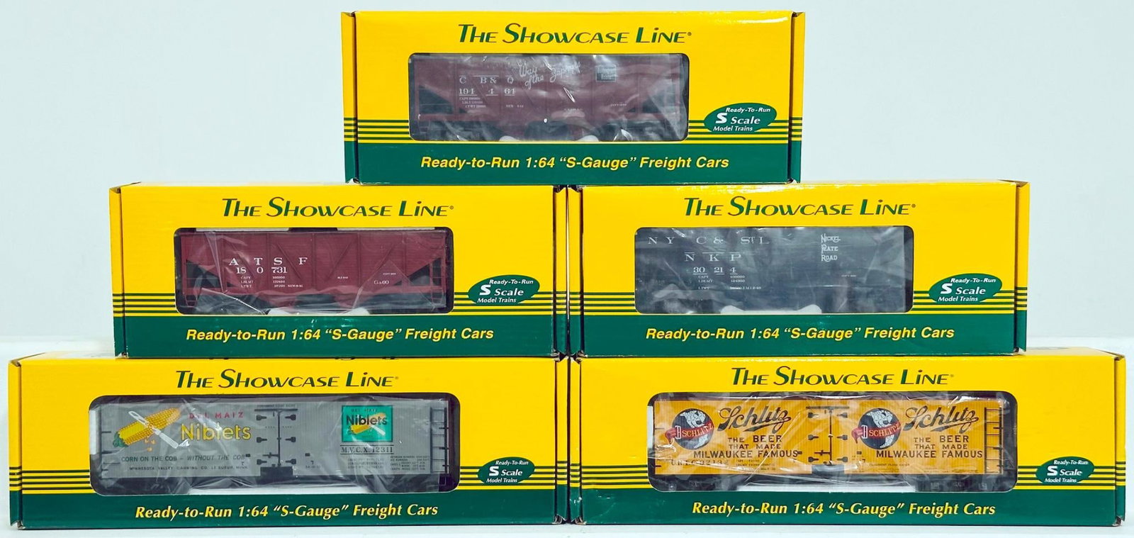 S - Helper Modern S Gauge Five (5) Assorted Freight Cars Boxed (1 of 8)