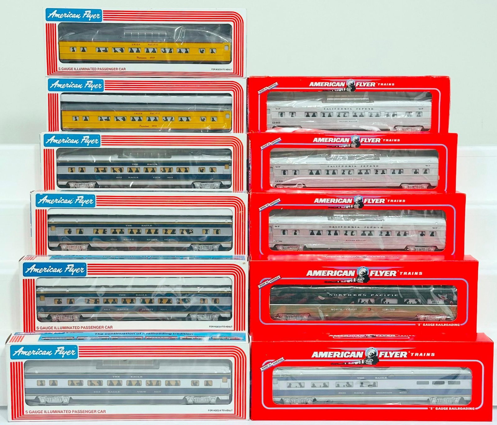 Lionel American Flyer Modern S Gauge Eleven (11) Assorted Passenger Cars Boxed (1 of 7)