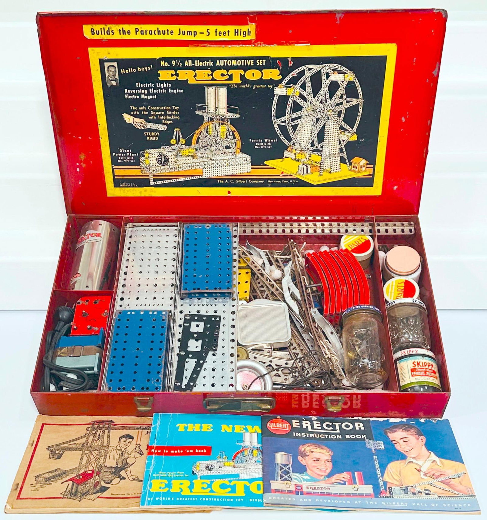 Gilbert Erector Set Postwar Three (3) Assorted Erectors Sets - 2