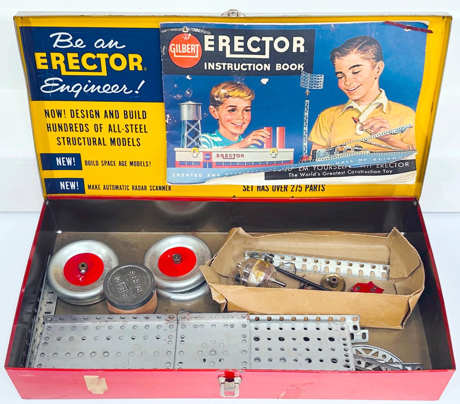 Gilbert Erector Set Postwar Three (3) Assorted Erectors Sets - 4