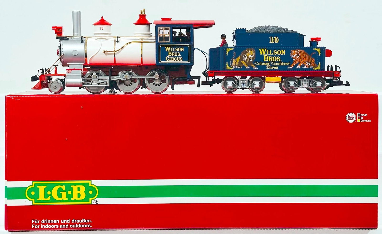 LGB Modern G Scale Wilson Bros. Circus Locomotive and Tender #24192 Boxed (1 of 8)