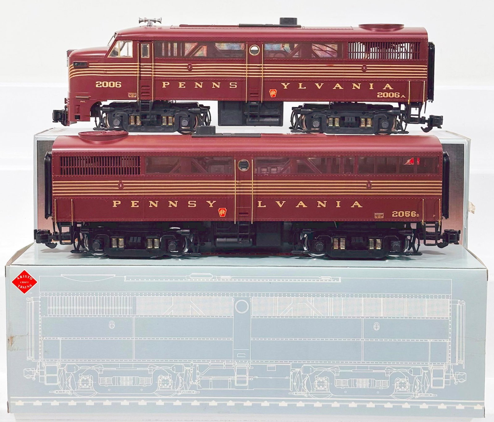 Aristo Craft Trains /Railway Express Agency Modern G Scale Pennsylvania Tuscan 5 Stripe Alco FA - 1 (1 of 8)