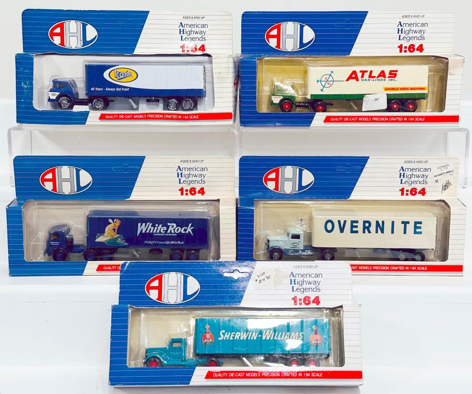 American Highway Legends Modern Diecast Truck and Trailer X5 Boxed (1 of 5)