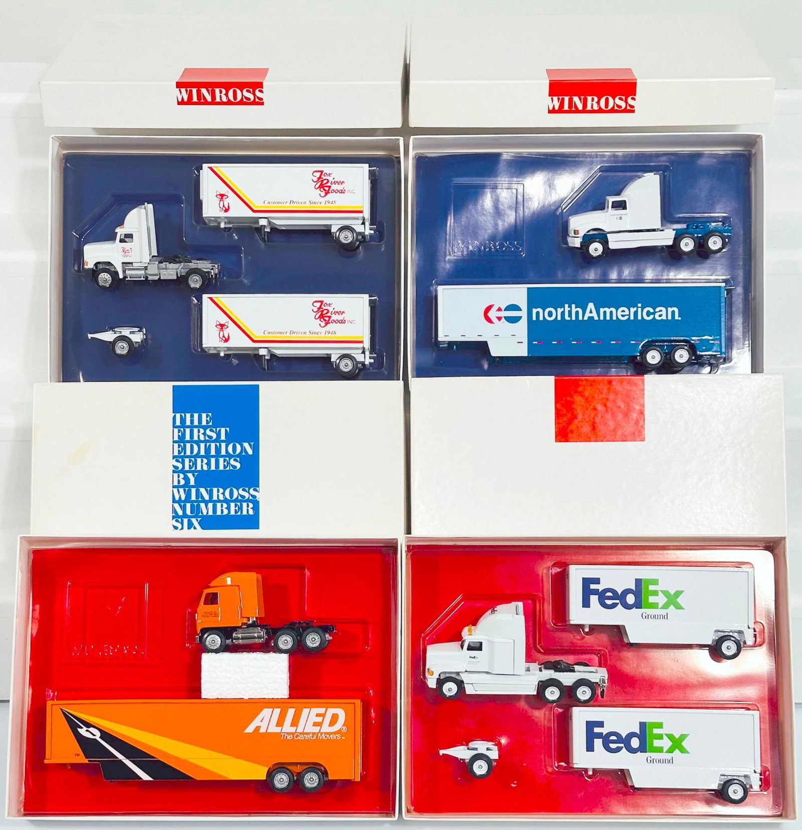 Winross Modern Diecast Truck and Trailer X4 Boxed (1 of 7)