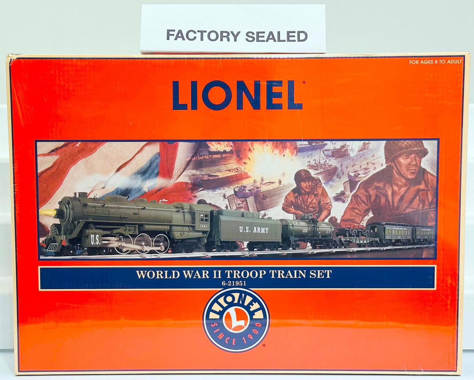 Lionel Modern O Gauge World War II Troop Train Set #6 - 21951 Sealed Set (1 of 4)