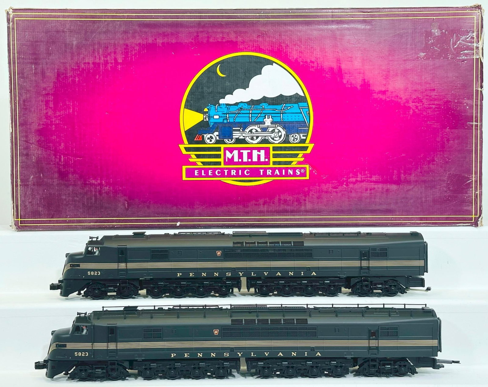 MTH Modern O Gauge Pennsylvania Centipede A - A Diesel Set with PS 1.0 Boxed (1 of 8)