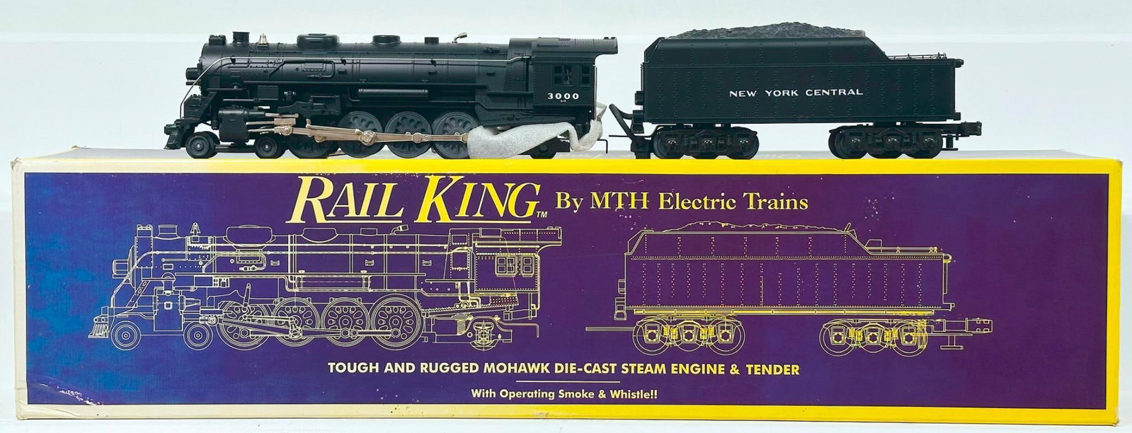 MTH Rail King Modern O Gauge New York Central Mohawk Locomotive and Tender Boxed (1 of 8)