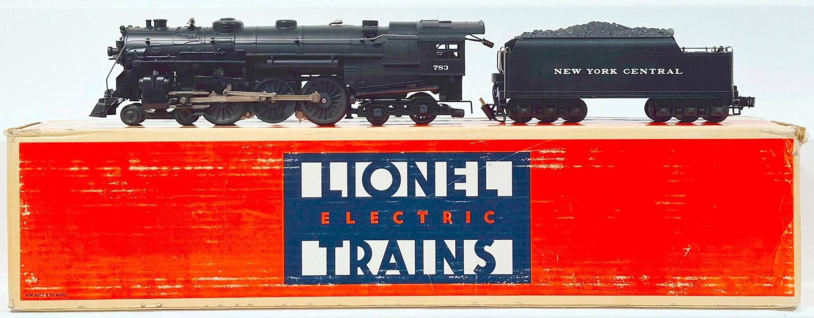 Lionel Modern O Gauge New York Central Hudson Locomotive and Tender #6 - 8406 Boxed: Lionel Modern O Gauge New York Central Hudson Locomotive and Tender #6 - 8406 Boxed, in C8 minus to C8 and with its original box that shows moderate wear.